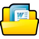 Microsoft Word Icon - Sleek XP Folders Icons - SoftIcons.com