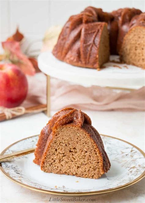 Apple Cider Cake (Just 4 Ingredients!) - Little Sweet Baker