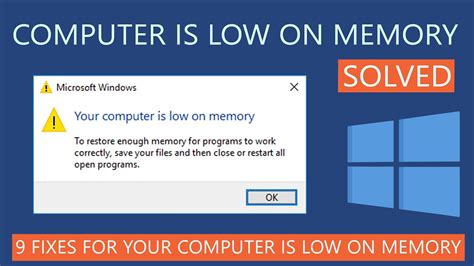 How to Fix Your Computer is Low on Memory on Windows 10? - YouTube