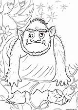 Coloriage Ogre Avec Les Yeux En Haut Et Bas Dessin sketch template