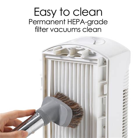 Hamilton Beach TrueAir® Compact Air Purifier with HEPA Filter, White ...