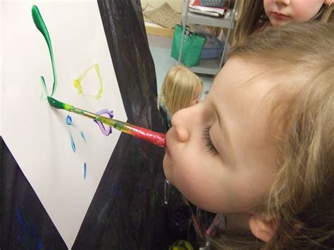 Joyful Learning in the Early Years: Mouth and Foot Painting