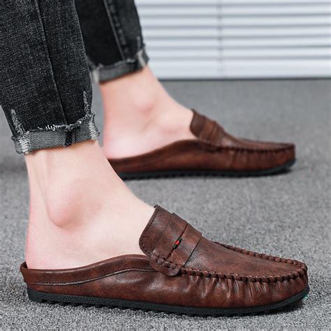 Mens Elegant Buckle Loafers 2019 Spring Summer Trend Casual Shoes A Pedal Lazy Driving Loafer ...