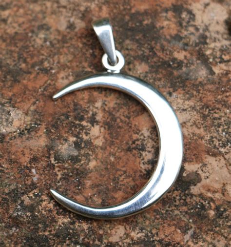 Crescent Sickle MOON LUNA SILVER Pendant Jewelry Jewellery - Etsy