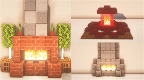 MINECRAFT: Simple FIREPLACE Design and Ideas! - YouTube