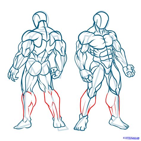 Buff Man Drawing at GetDrawings | Free download