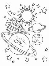 Space Coloring Pages  Free Printable For Kids sketch template