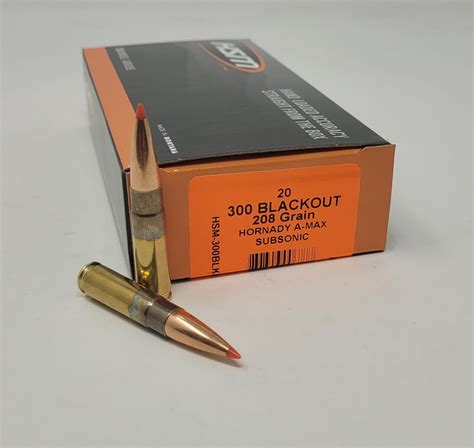 Hornady Subsonic 300 AAC Blackout Ammunition H80877 190 Grain Sub-X ...