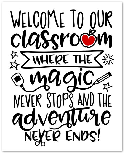 Welcome to Our Classroom {Free Printable & SVG File} - Kara Creates