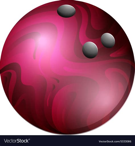 Bm bowling ball 07 Royalty Free Vector Image - VectorStock