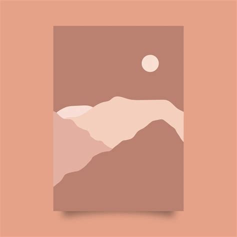 Premium Vector | Hand drawn of abstract backgrounds on a mountain theme