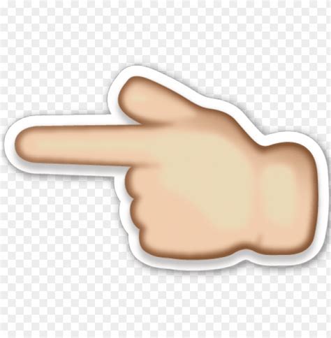 Free download | HD PNG emoji hand pointing left PNG transparent with ...