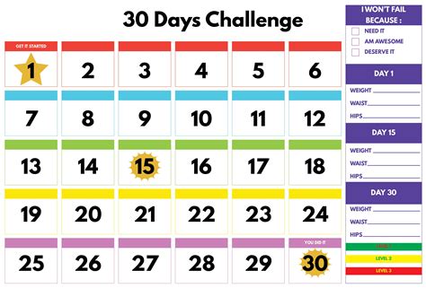 30-Day Calendar - 10 Free PDF Printables | Printablee