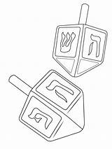 Dreidel Coloring Page sketch template
