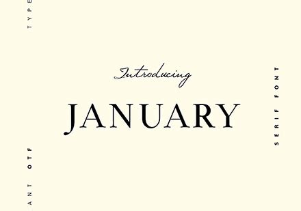 January Free Serif Typeface