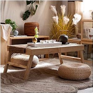 Japanese Floor Table Wooden Cocktail Table Folding Coffee Center Table ...