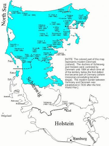 Map Depicting Jutland