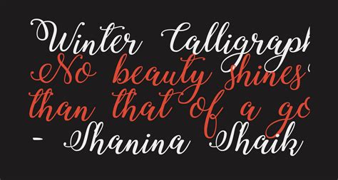 Winter Calligraphy free Font - What Font Is