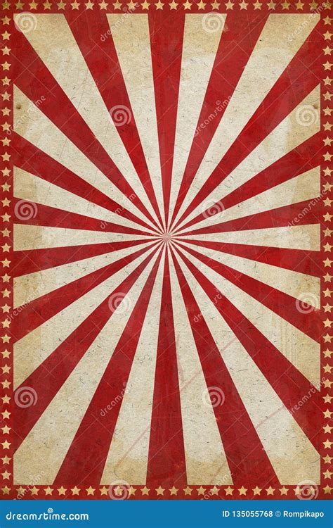 Vintage Circus Poster Background With Sunburst And Stars Royalty-Free Stock Image ...