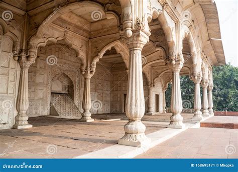 View Of Khas Mahal Inside The Red Fort, Served As The Mughal Emperor`s ...