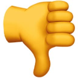 Thumbs Down Emoji (U+1F44E)