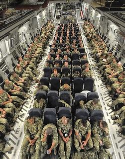 UK Troops Onboard a C17 Transport Aircraft in Transit to A… | Flickr