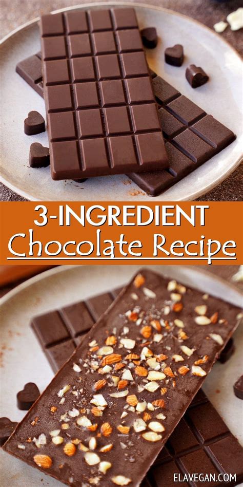 Homemade Milk Chocolate, Coconut Milk Chocolate, Chocolate Bar Recipe, Dark Chocolate Recipes ...