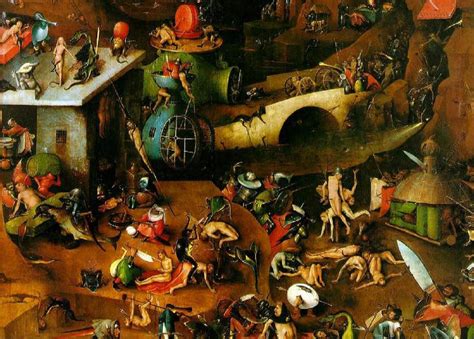 after1482 Bosch -The Last Judgement -Triptych-Detail of Center Panel ...