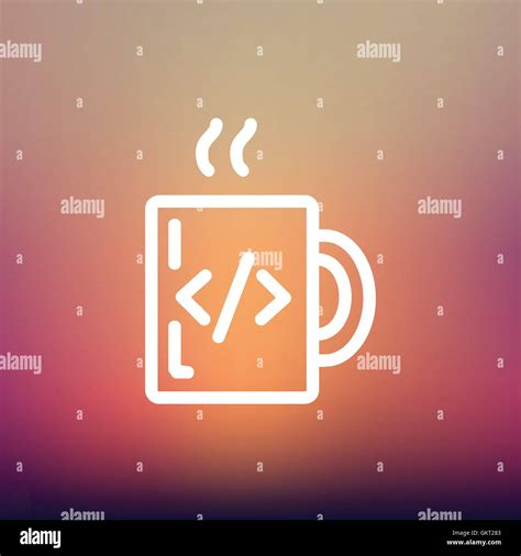 Cup coffee smoke outline hi-res stock photography and images - Alamy