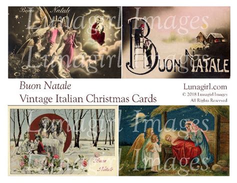 BUON NATALE: Vintage Italian Christmas Cards – Lunagirl