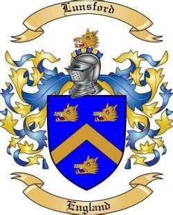 Lunsford Family Crest from England by The Tree Maker