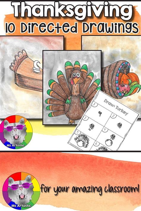 Thanksgiving Directed Drawings for your Classroom! Get ready for ...