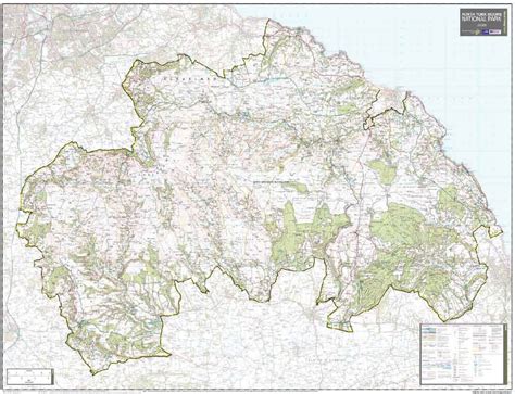 North Yorkshire Moors National Park Wall Map – Map Logic