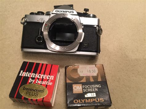 Olympus OM-1 35mm film camera with Olympus view finder and special ...