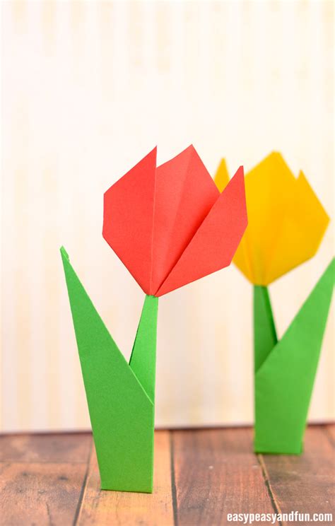 How to Make Origami Flowers - Origami Tulip Tutorial with Diagram ...