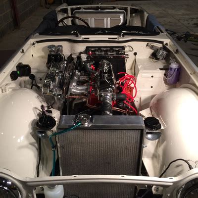 Triumph TR4a Engine Bay - Triumph TR4A IRS Rebuild and Restoration 1965 - Paul Anderson