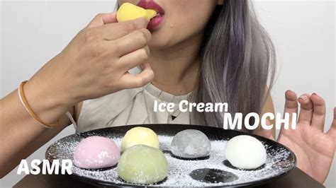 ASMR | Ice Cream Mochi | N.E Lets Eat - YouTube