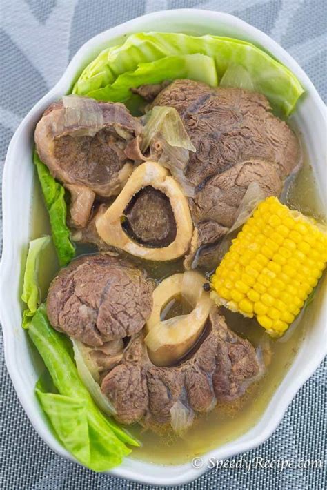 Beef Bulalo (Filipino Beef Shank Soup) - speedyrecipe.com in 2023 | Beef shank soup, Beef shank ...