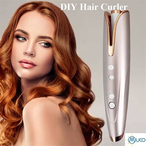 Automatic Hair Curler USB Rechargeable Portable Multifunctional Cordless Hair Curler Constant ...