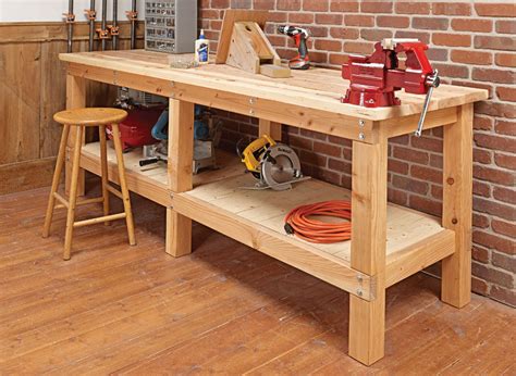 Homemade Wooden Workbenches