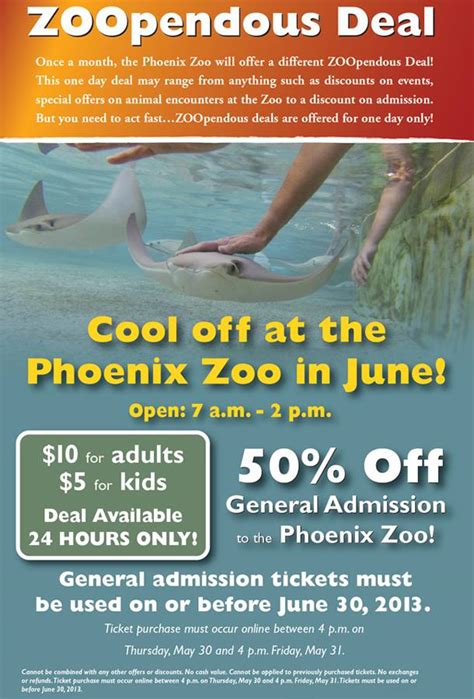 Arizona Families: Phoenix Zoo Tickets 50% Off ~ Hurry through 4pm today ...