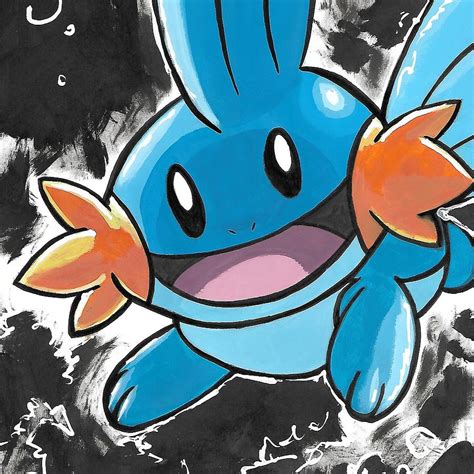 Mudkip Painting by Richard Kameka