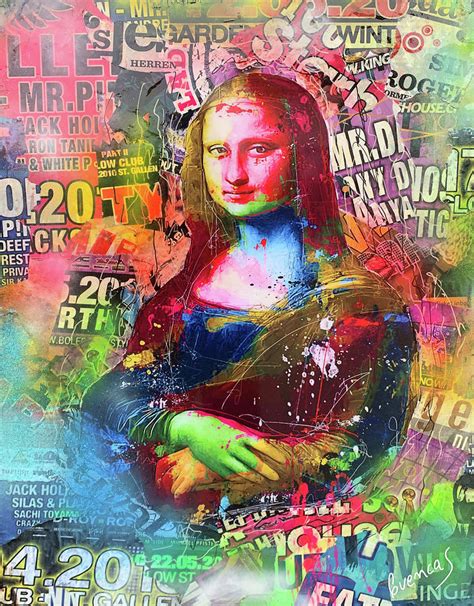 Mona Lisa Pop Mixed Media by Adriano Cuencas - Fine Art America