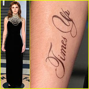 Emma Watson’s ‘Time’s Up’ Tattoo Has a Typo & She Has a Funny Response! | 2018 Oscars Parties ...
