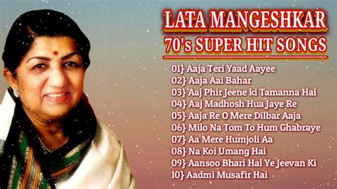 Lata Mangeshkar 70's Super hit Songs | Lata Mangeshkar all song | Lata ...