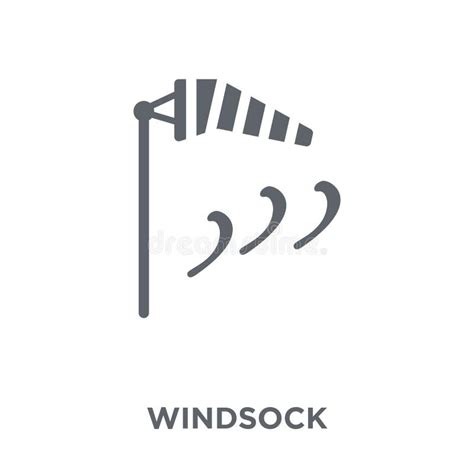 Windsock Icon from Collection. Stock Vector - Illustration of ...