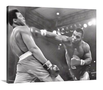 Mike Tyson Vs Muhammad Ali Canvas 16x20 Wall Art Boxing Gym Legends ...