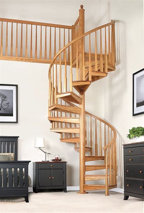 Wood Spiral Staircase