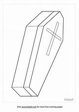 Free Coffin Coloring Page  Printables Kidadl sketch template