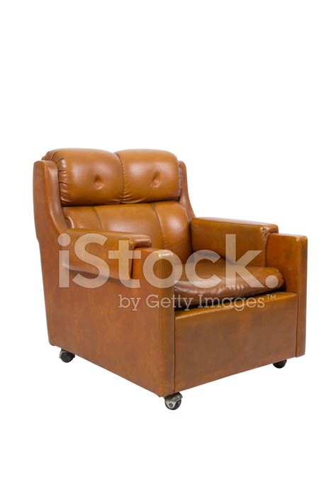 Vintage Brown Leather Armchair Stock Photo | Royalty-Free | FreeImages